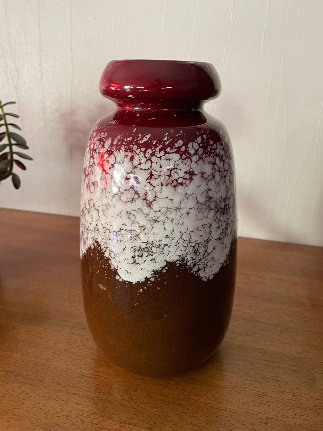 Mid-century ceramic vase VEB Haldensleben GDR