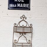 Wrought iron wall shelf