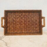 Woven rattan tray