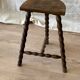 Turned wooden tripod stool 1950
