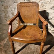 Antique French barber's chair, early 1900s