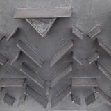 Iron flower iron fireplace plate art foundry never laid