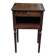 Vintage Louis XVI style bedside table – Dark wood & Fluted legs