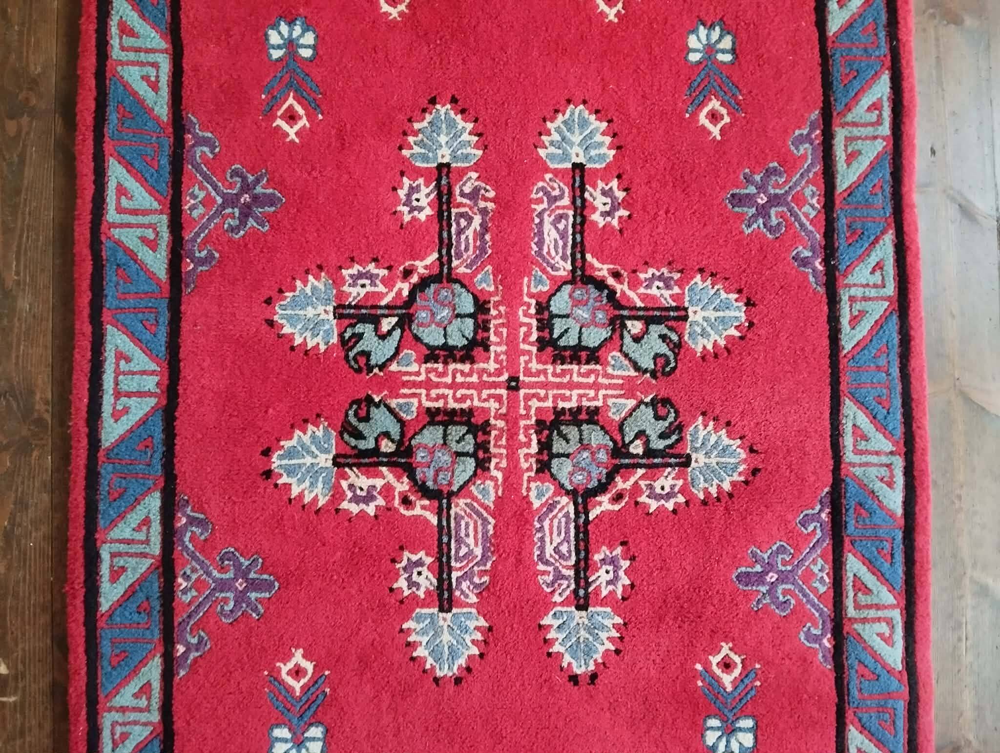 Handmade Kairouan Berber rug 208x101cm