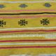 Hand-woven yellow kilim in pure wool 105×200cm