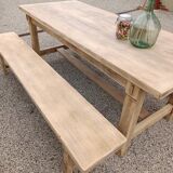 Table et bancs de ferme