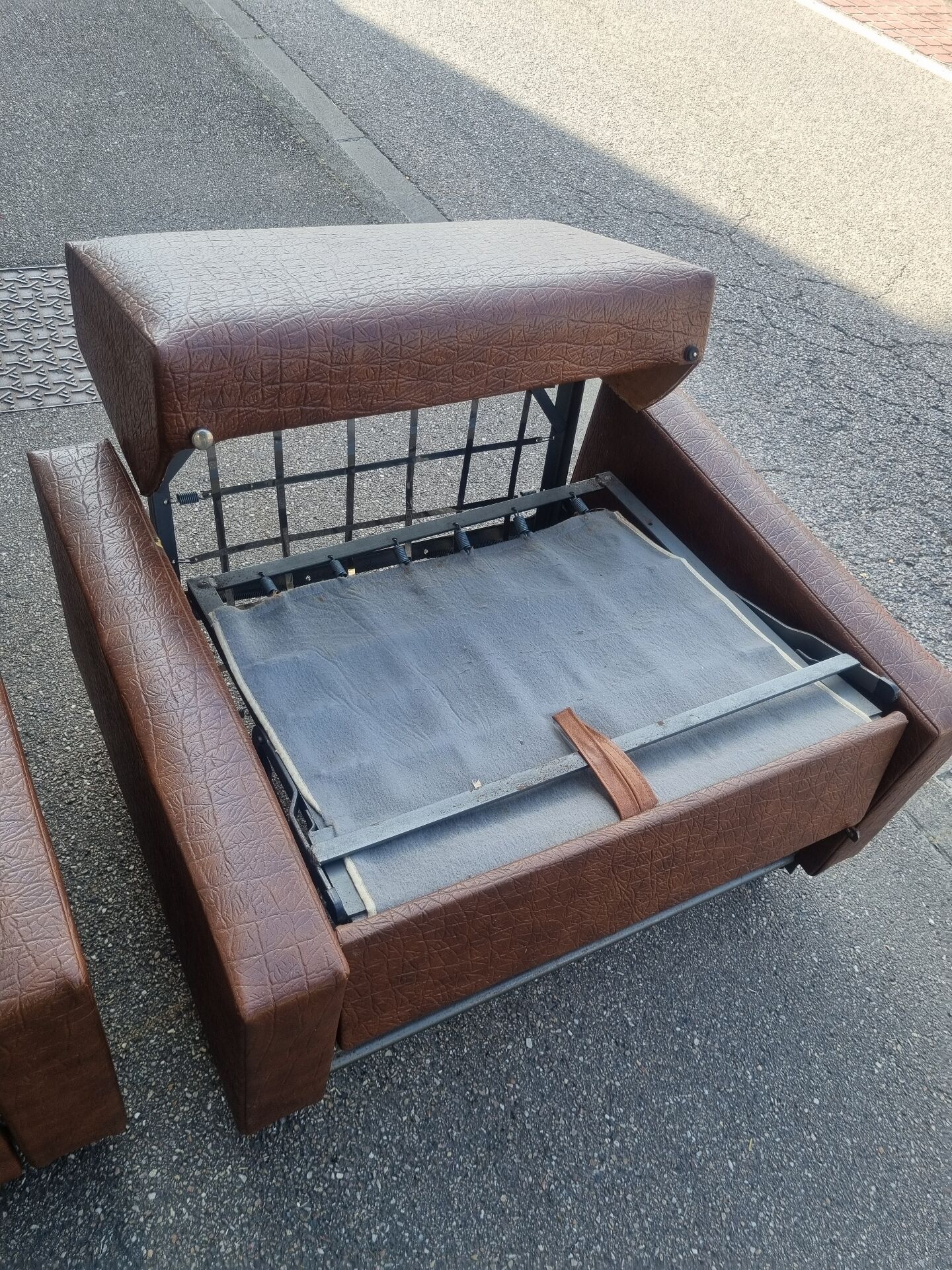 Pair of vintage sofa beds