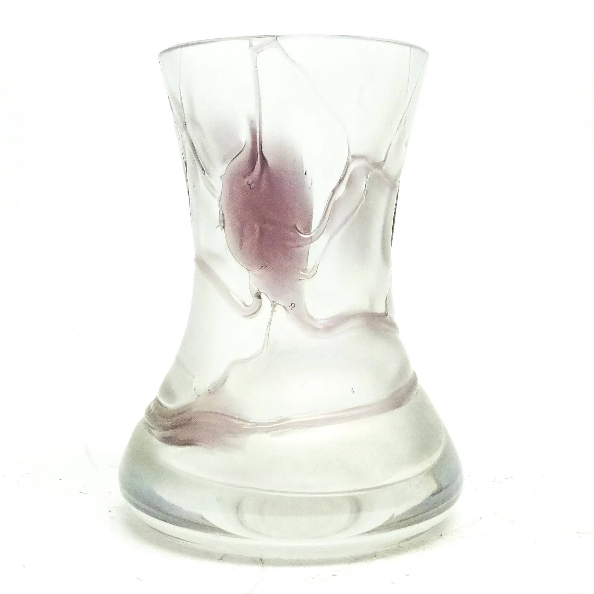 Art Nouveau vase, glass, Germany, 1970s