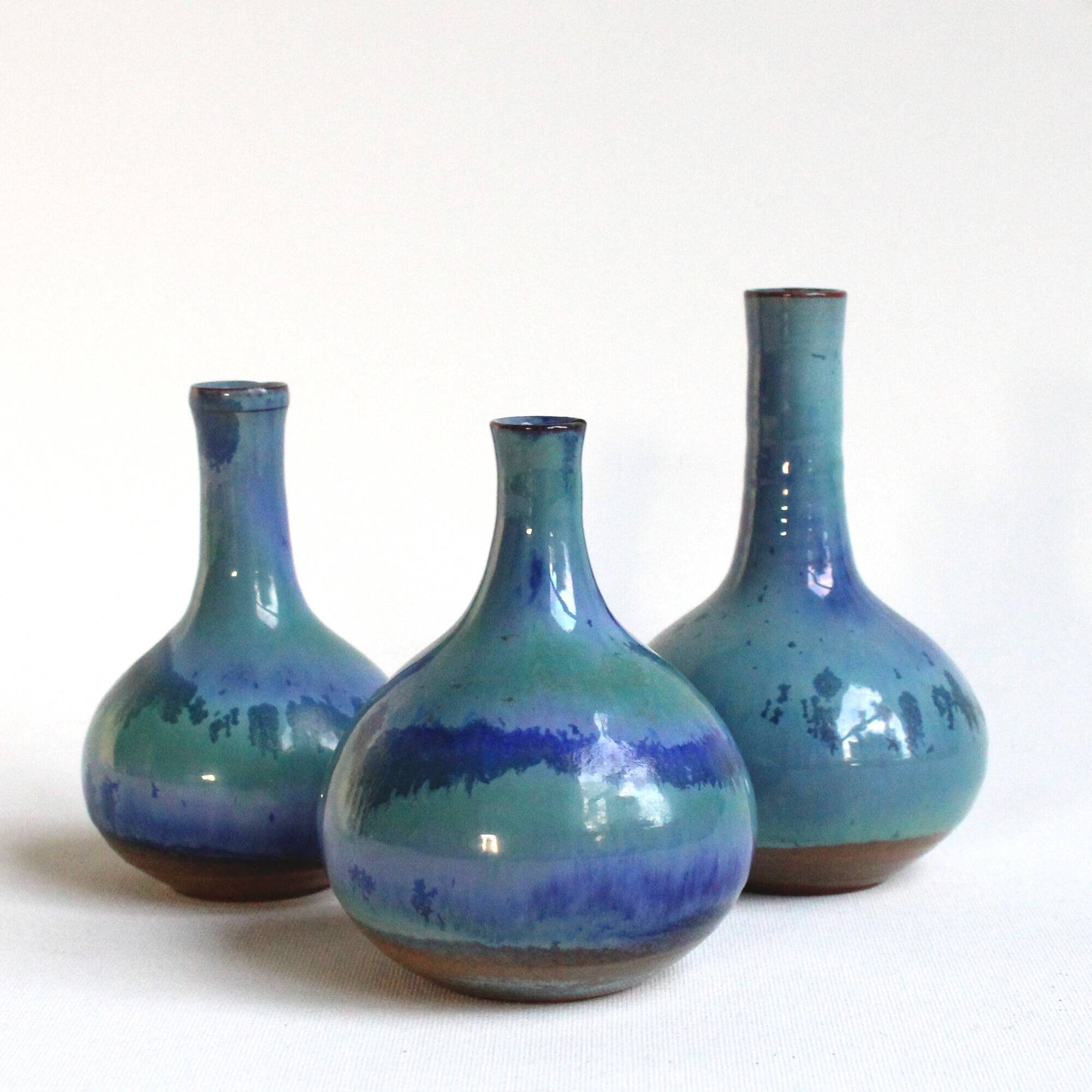 Vintage trio of bud vases - Antonio Lampecco