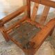 Vintage pine chair style Swedish chalet 1960-1980