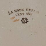 Creil and Montereau polychrome ceramic plate (19th century) No. 2