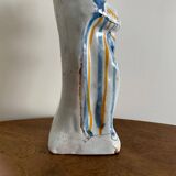 Vierge d'accouchée couronnée XVIIIe en faïence de Nevers