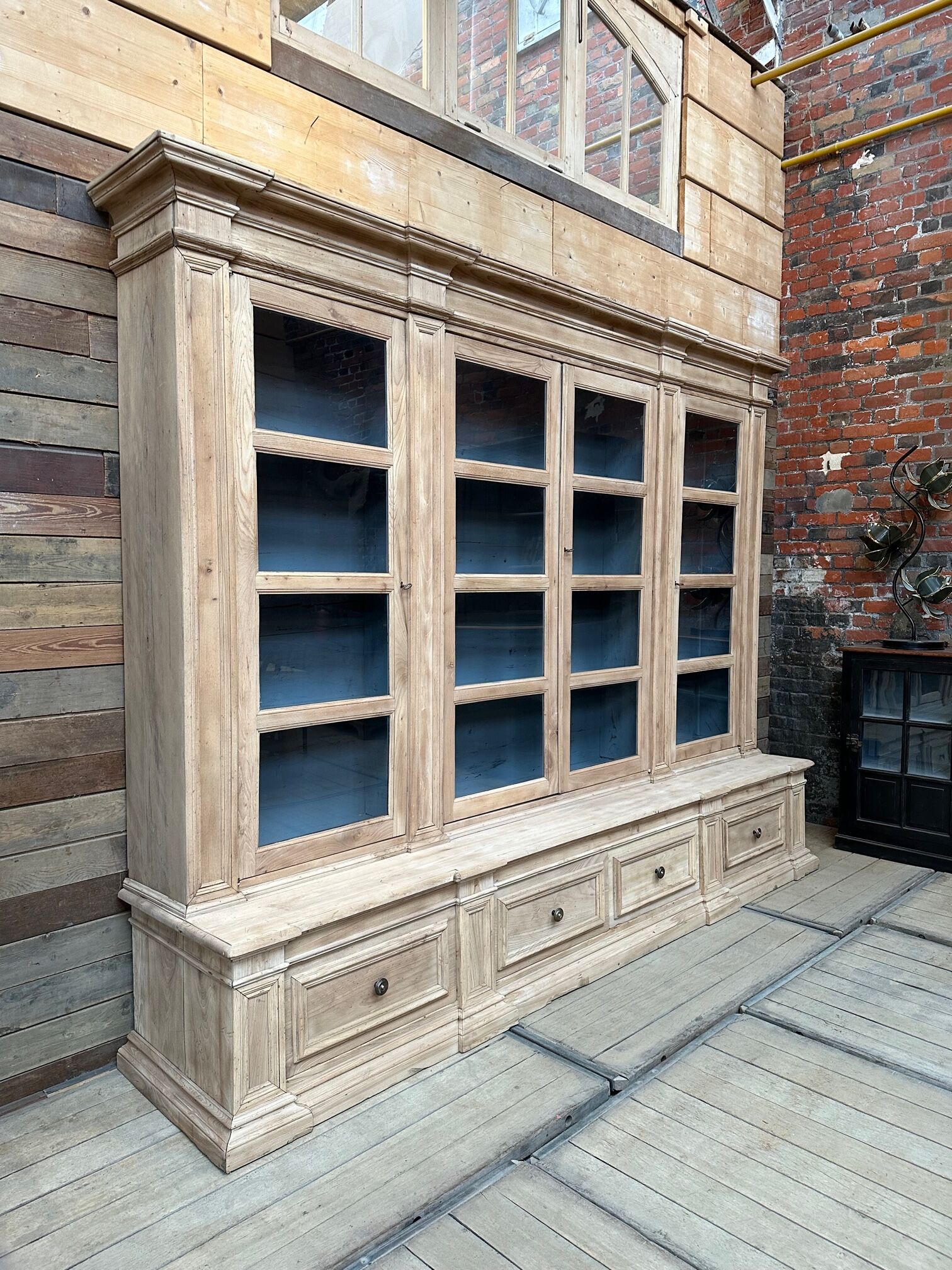 Solid elm display case