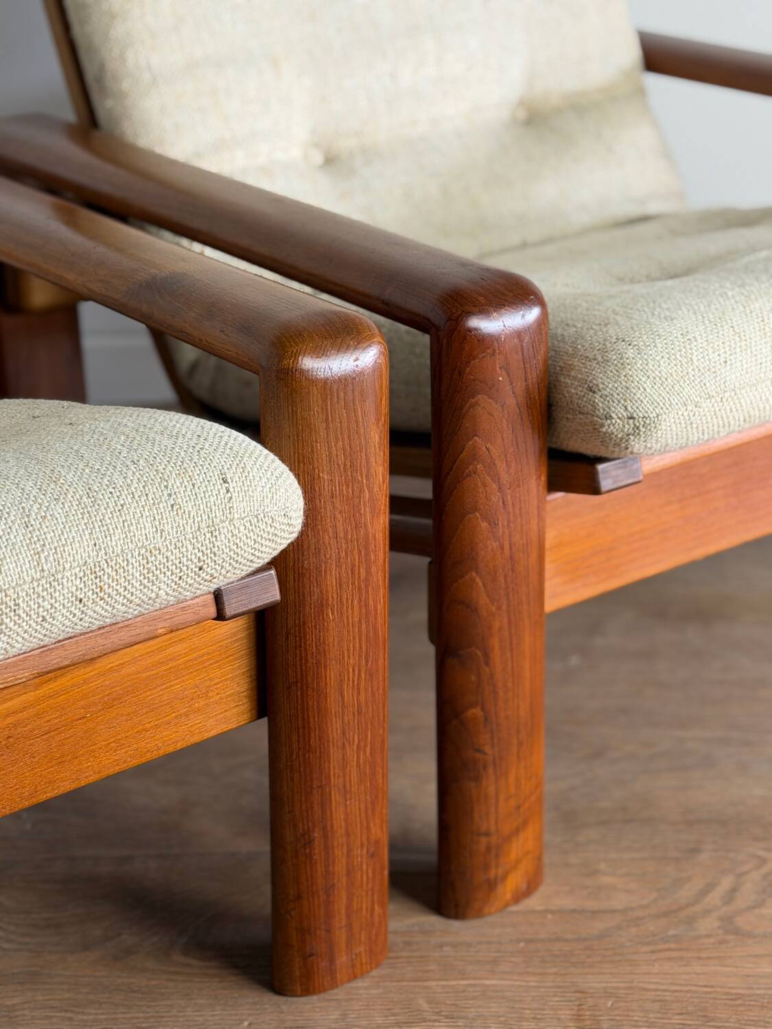 Pair of Scandinavian armchairs – 1970 - Attributed to EMC Mobel Denmark