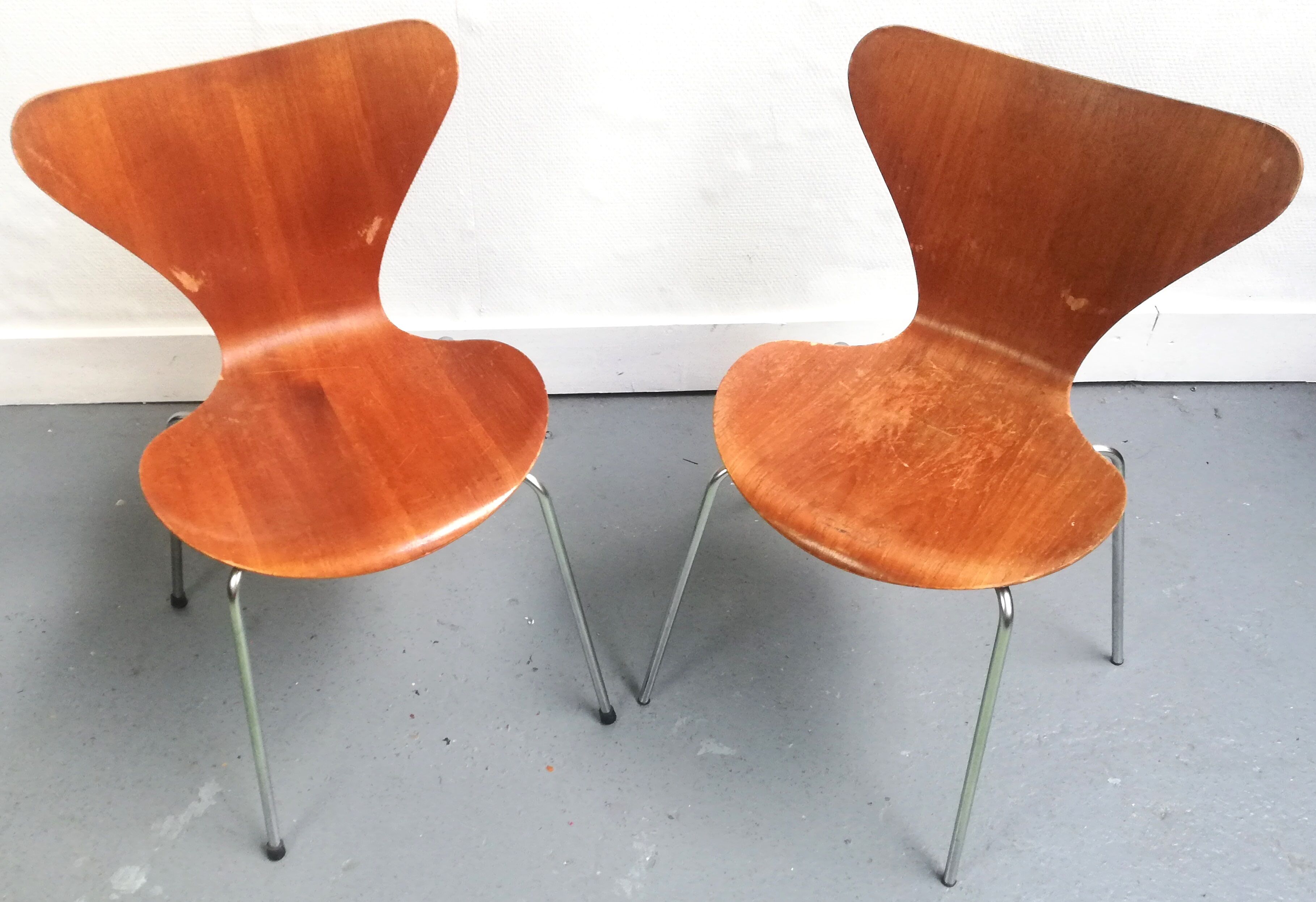 Paire de chaises Butterfly d'Arne Jacobsen