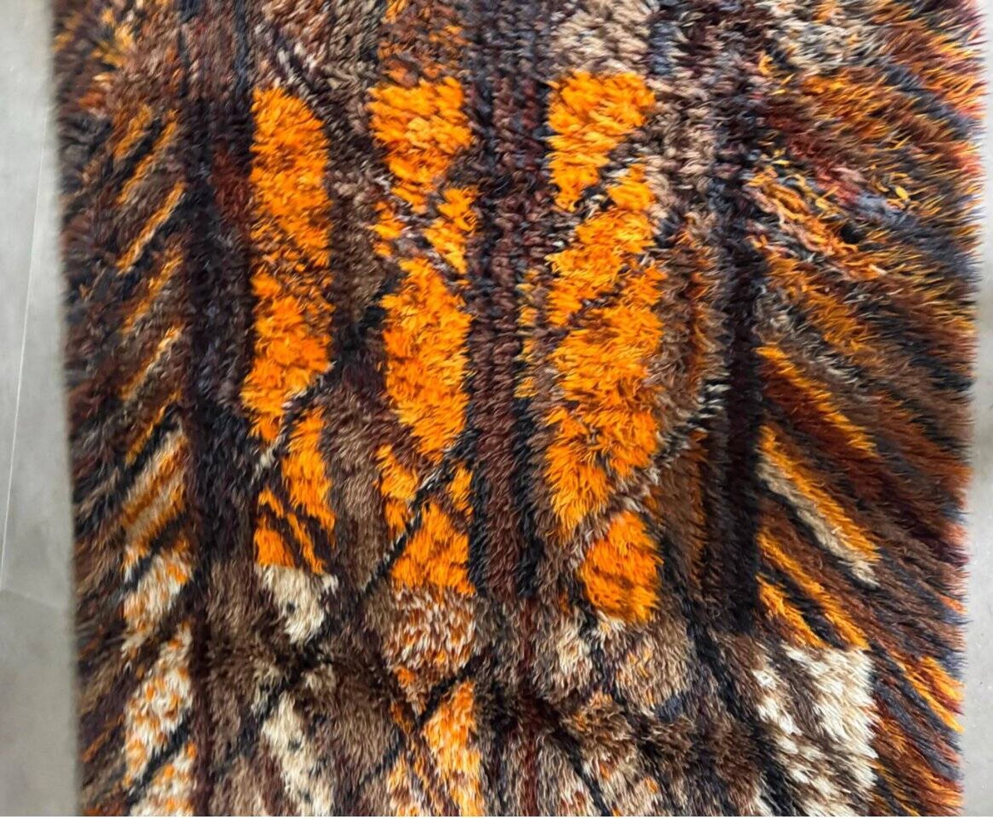 Vintage RYA Matta rug by Marianne Richter for Kolmården, sweden 1970s