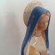 Virgin statue Faience Desvres Fourmaintraux H 28 cm