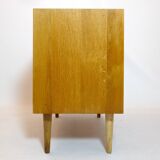 Scandinavian chest of drawers in light wood, 1970s.