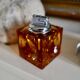 Orange Murano glass Ice Cube table lighter attributed to Antonio Imperatore, Italy, 1970