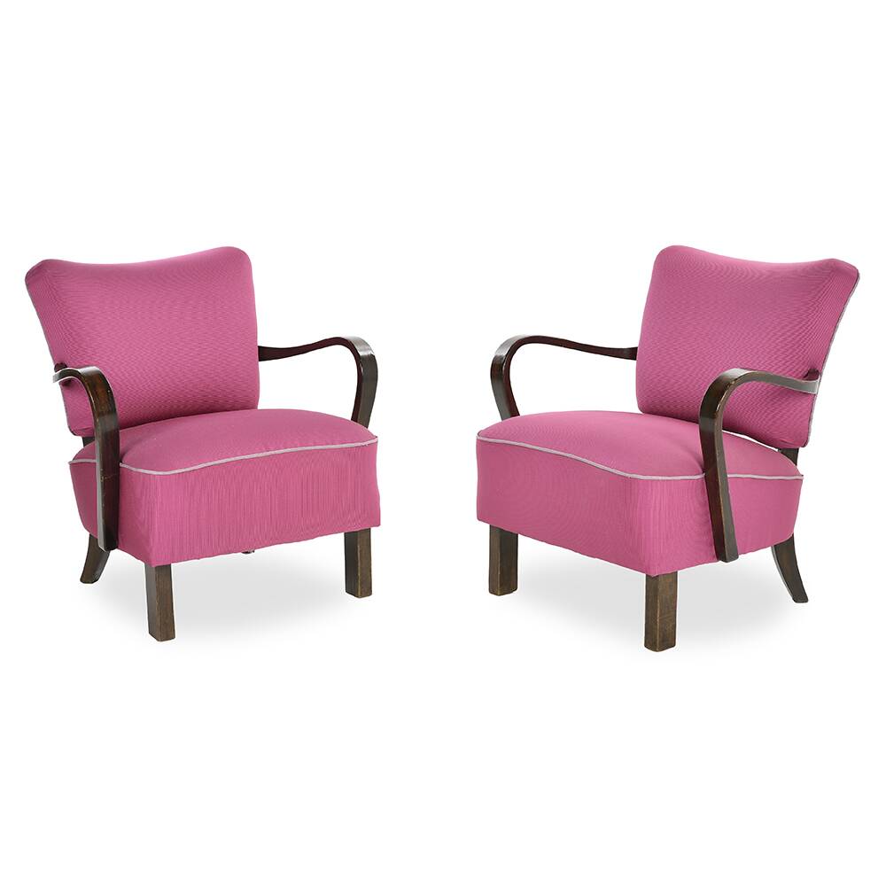 Art Deco cocktail armchairs