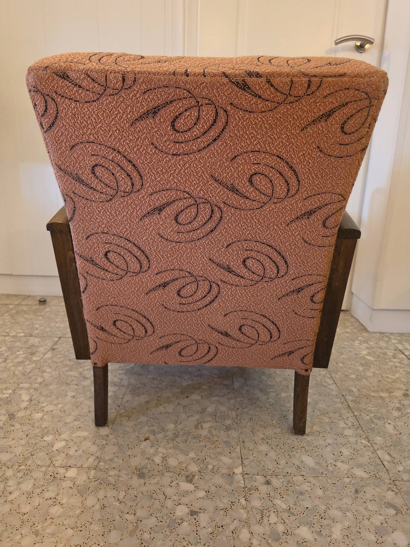 Art Deco armchair with caning