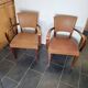 Pair of skai bridge armchairs