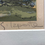 Wild coast. lithograph signed by georges laporte (1926-2000)