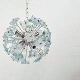 Mid century glass sputnik chandelier, 1970s