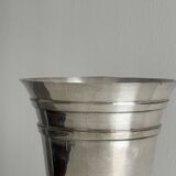 Antique shiny metal vase