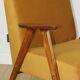 Classic vintage golden velvet armchair Jade - like Chierowski model - 2 pieces available