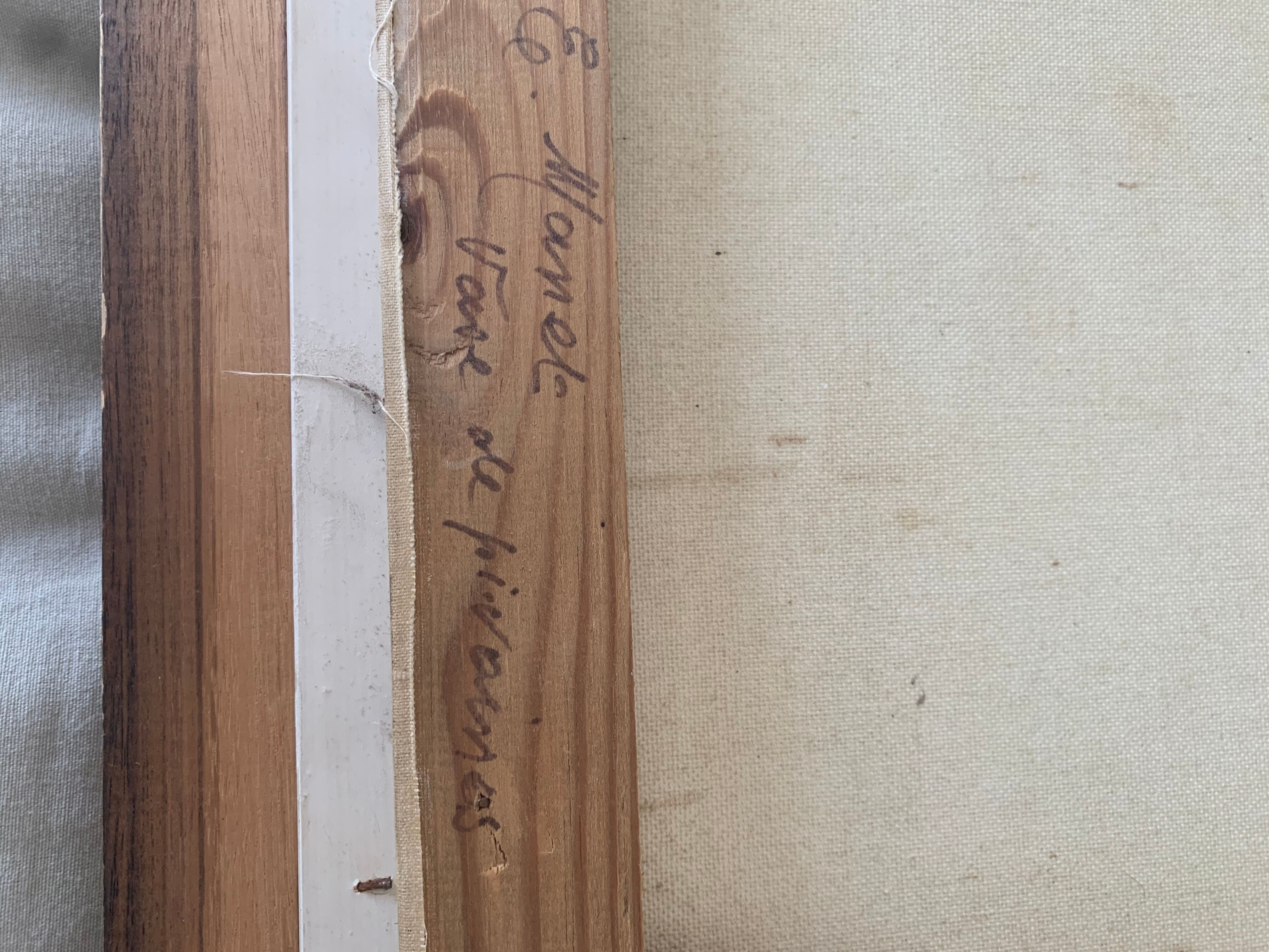 Oil on canvas peonies 1950