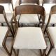 Lot de six chaises « traîneau » Baumann assises restaurées
