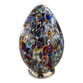 Lampe de table contemporaine en verre de Murano vénitien multicolore Millefiori Murrine