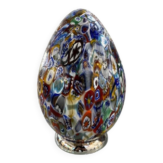 Contemporary Murano Glass Style Venetian Multicolored Millefiori Murrine Table Lamp