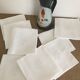8 damask napkins, monogram, old linen