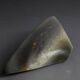 Antonio Lampecco shuttle vase, glazed grey-green ceramic, signed.