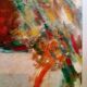 Painting of woman portrait in oil