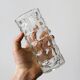 Thick glass vase.