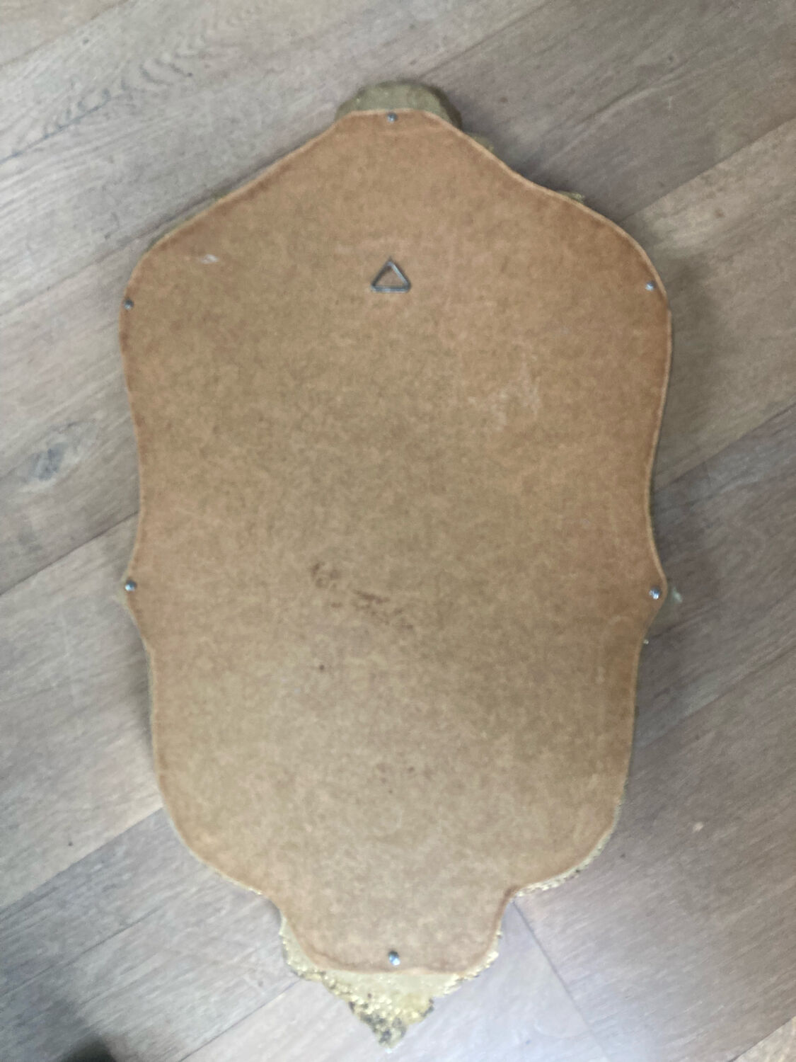 Golden mirror 58x34cm