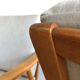 Paire fauteuils pieds compas, 1960