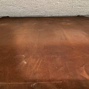 Vintage curved display case in wood and glass – Art Deco style / 1940s