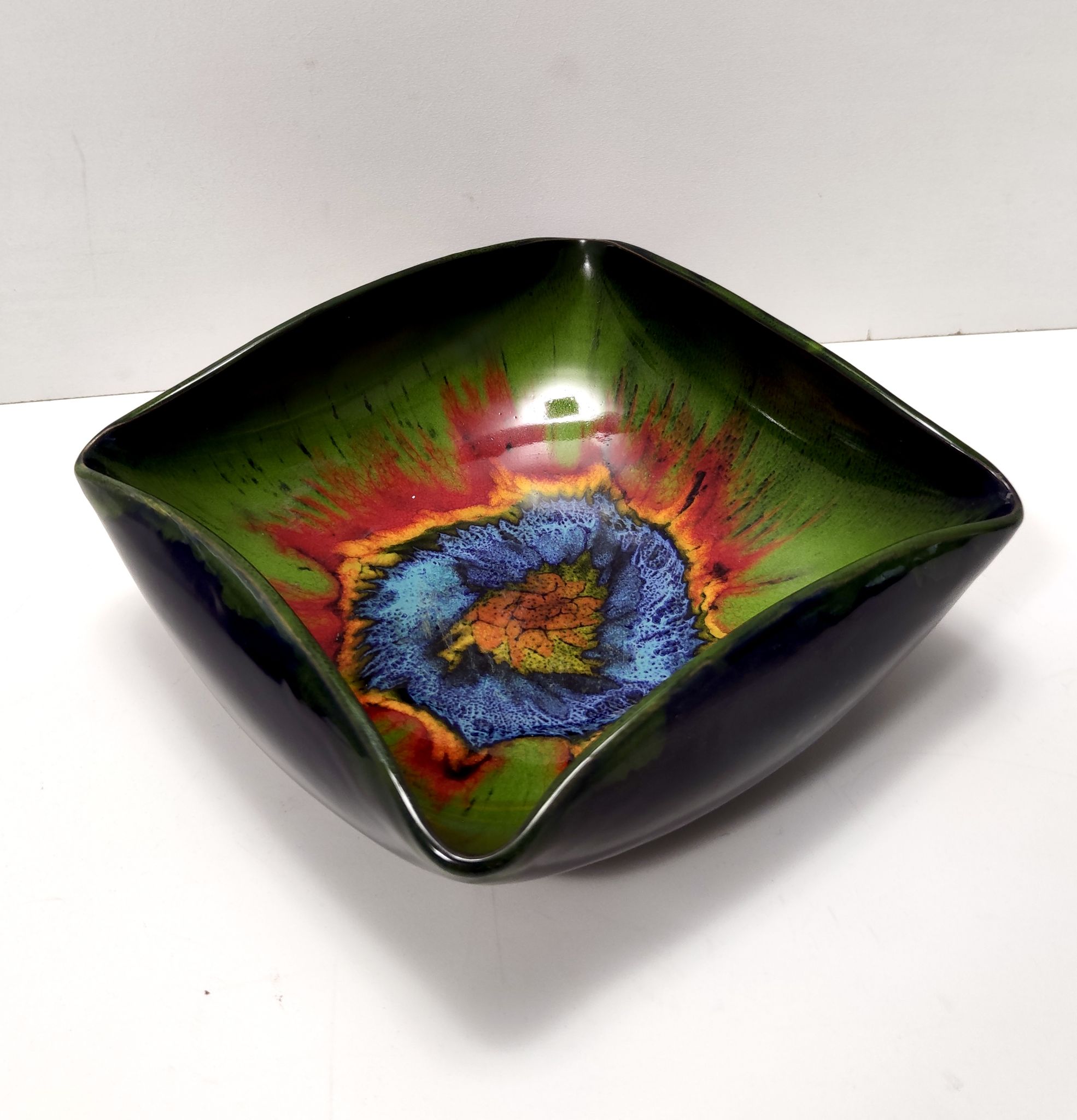Vintage Handmade Ceramic Vide Poche by Giovanni Poggi for San Giorgio, Italy