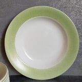 Eight earthenware plates from salins 50s