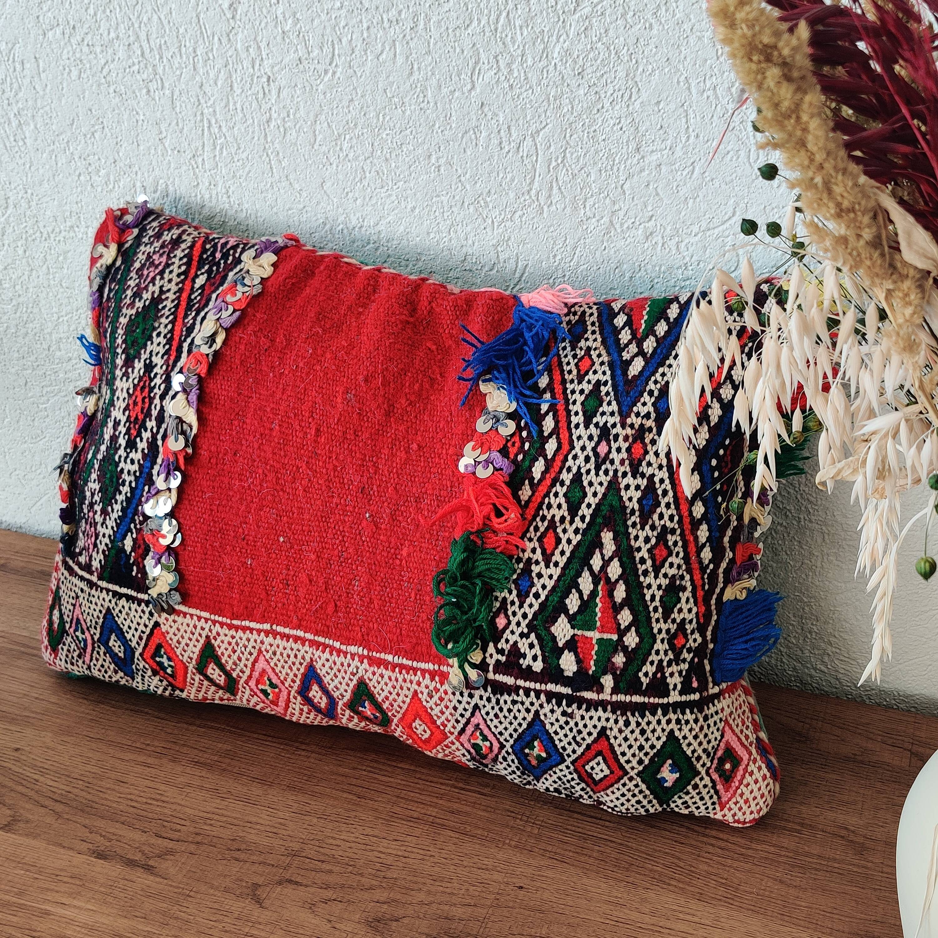 Ethnic Red Berber Cushion