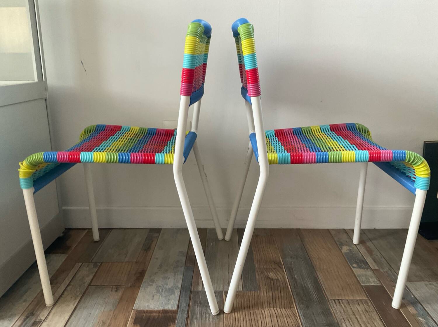 Fargglad chair pair by Maria Vinka for IKEA from the 90s.