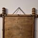 Antique turned wooden mirror in bamboo style, late 19th century A117