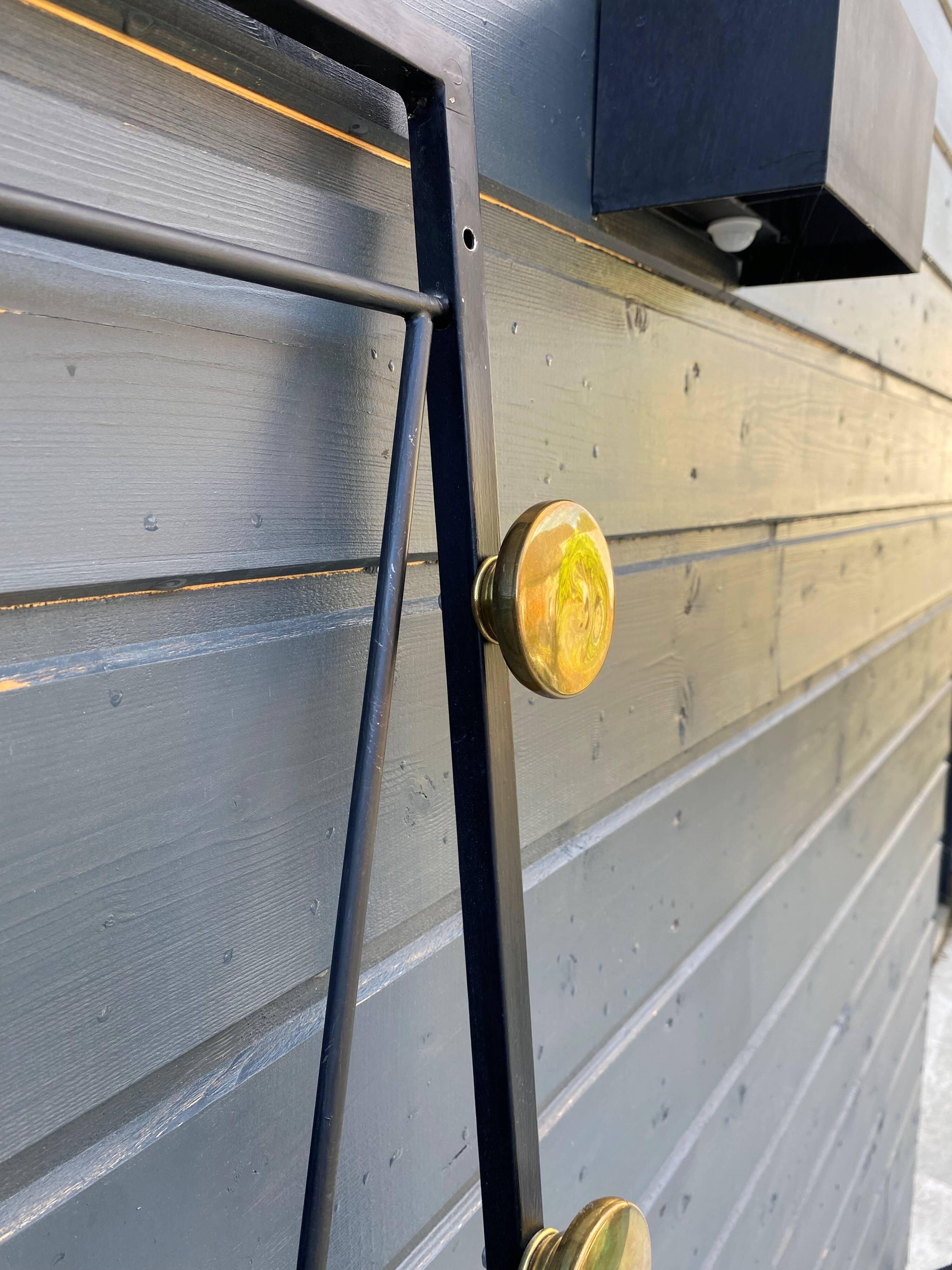 Wardrobe, wall-mounted coat rack, 1950s