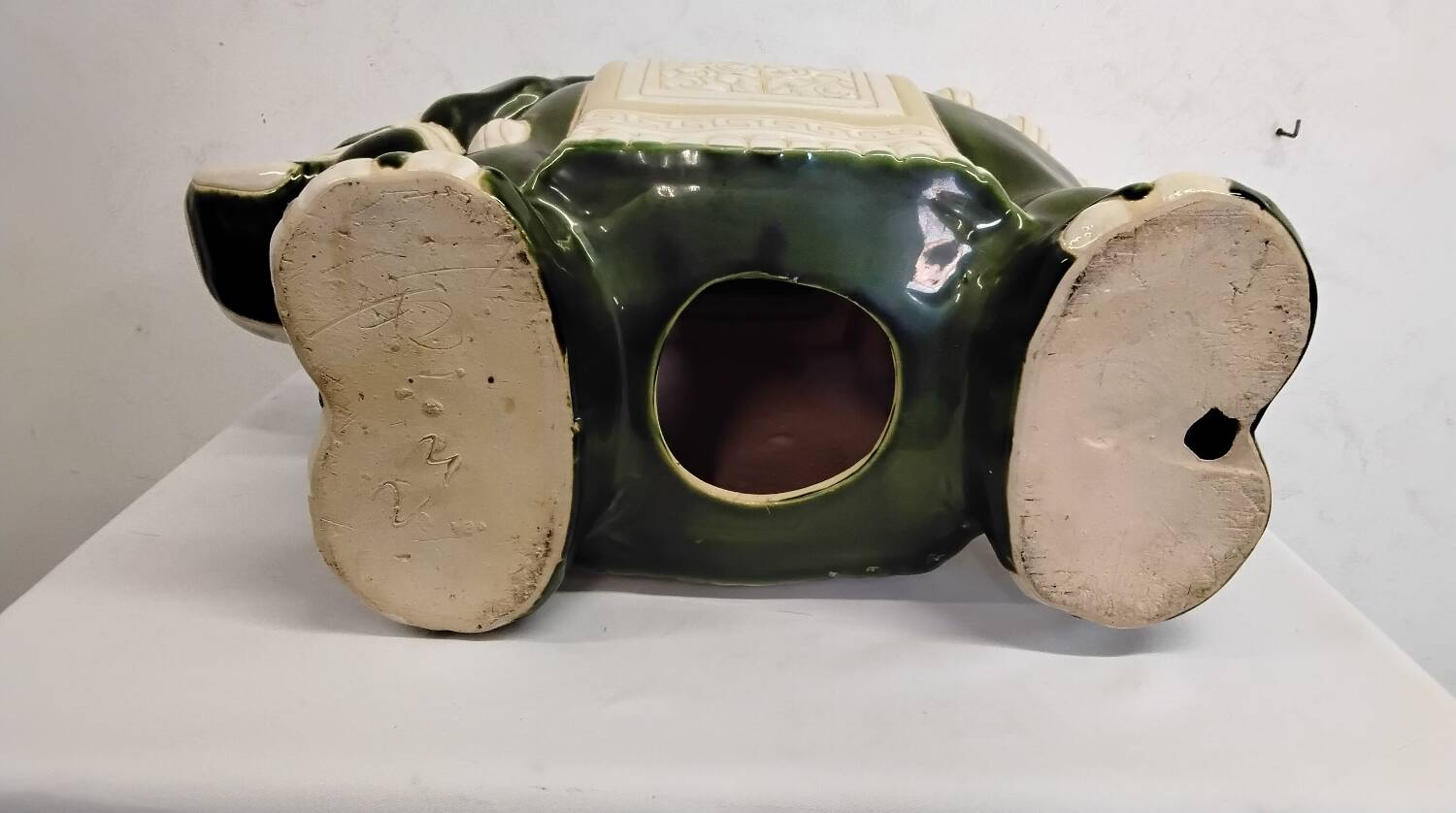 Vintage ceramic elephant plant pot