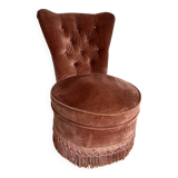 Velvet toad armchair