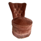 Velvet toad armchair